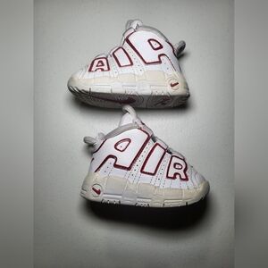Nike Kids White and Red AIR Sneakers